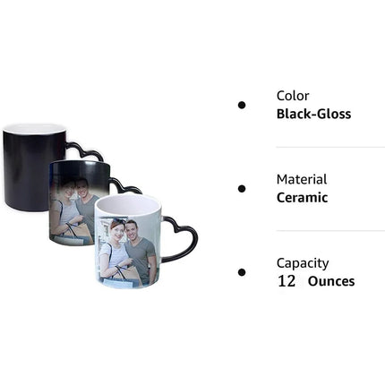 Customized Coffee Mugs Ceramic Magic Mug Pour In Hot Water Pictures Display Print Photo LOGO Text DIY Change Color Cup Gifts