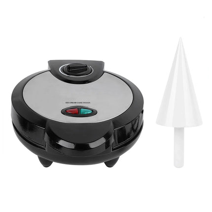 Electric Ice Cream Cone Maker Multi-function Breakfast Machine 1200W Waffle Maker Nonstick Baking Iron Machine Stainless Steel