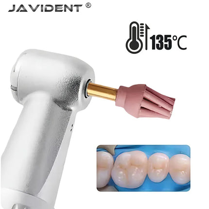 6Pcs/Set Dental Polishing Octopus Wheel Rubber Polishing Low-Speed Bending Machine Eagle Claw Wheel Spiral Flexible Brush