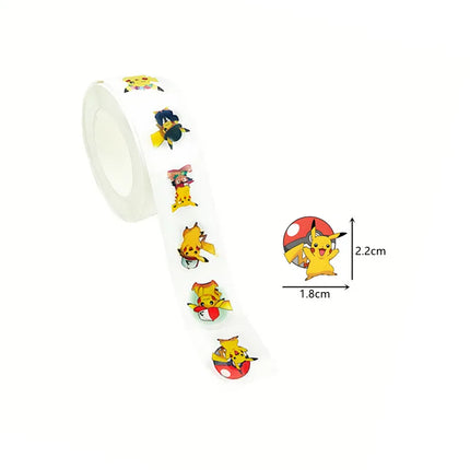 Cute Pikachu Stickers 500/1000Pcs Waterproof Decals - Kids Reward for Laptop Phone Case Notebook Scrapbooking DIY Gifts
