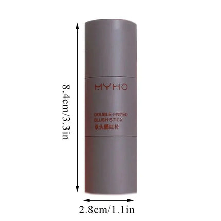 -Blush Stick Double-ended Expansive Color Natural Long Lasting Matte Makeup Monochrome Creamy Rouge Blush Stick