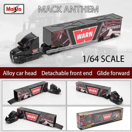 Maisto 1:64 1993 454 INTERNATIONAL LONESTAR Transport Casting Manufacturing Trailer Model Simulation Model Alloy Car Collection
