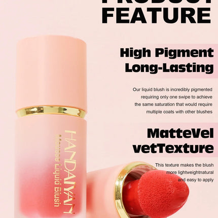 6 Colors Liquid Blush Waterproof Multi-purpose Facial Nourishing Blush Stick Cheek Natural Blusher Cute Korean Makeup for Women