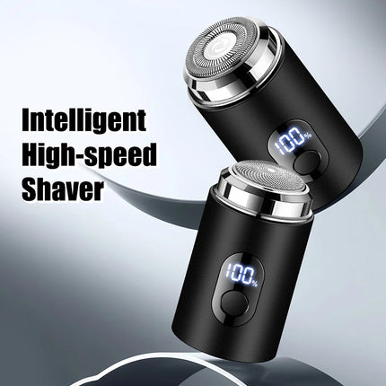 Men Electric Mini Shaver Rechargeable Type-c Charging Car Portable Led Digital Display Wet & Dry Shaver Men Women Home Razor.