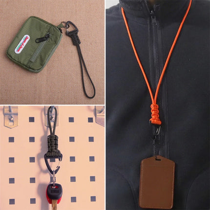 Triangular Buckle 7-Core Paracord Rope Keychain Handmade Survival Key Ring Men Women Outdoor Camping Car Hiking Backpack Gift