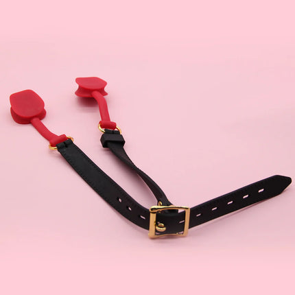 Silicone SM Mouth Gag with Restraint Strap, Female Bondage & BDSM Accessory Sex Toys