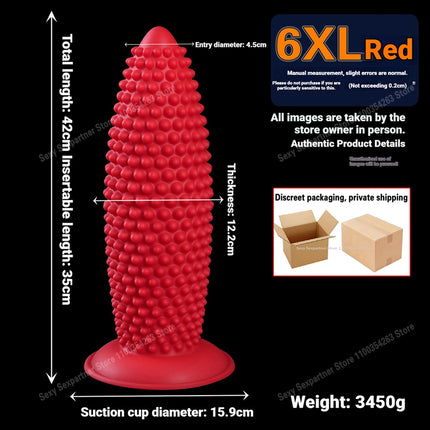 Super Big Anal Dildo Particle Stimulation Anal Plug 6xl Fisting Dilatador Anal Balls Silicone ButtPlug Anal SexToy For Women/Men