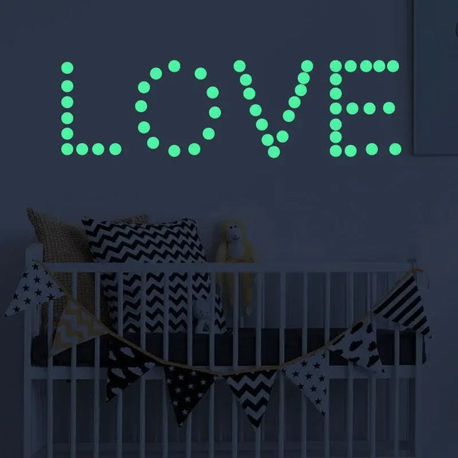 407 Pcs Luminous Dot Wall Stickers Ceiling Starry Sky Top Luminous Star Wall Stickers Creative Children's Rooms Fluorescent Decor