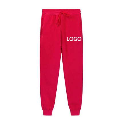 Customized Sports Pants Men's Fashion Personalized Printing Exercise Jogging Trousers Women's Casual Drawstring Pocket Sports Pa