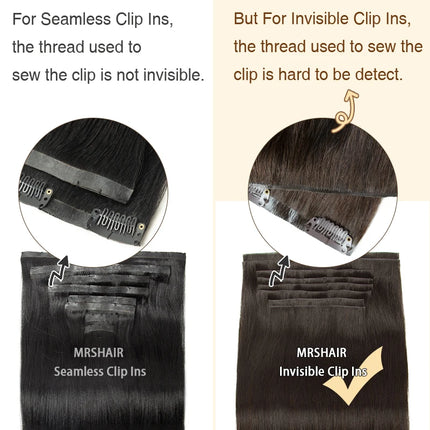 Invisible Clip In Hair Extension Injected PU Tape Weft Clip in Human Hair Extension 7Pcs/set 12-24inch 100G 120G Clip On Hair