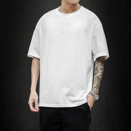 LEGIBLE 2025 Summer Men's T Shirt Casual Loose Cotton Short Sleeve T-Shirt Mens Top Tee shirt Men