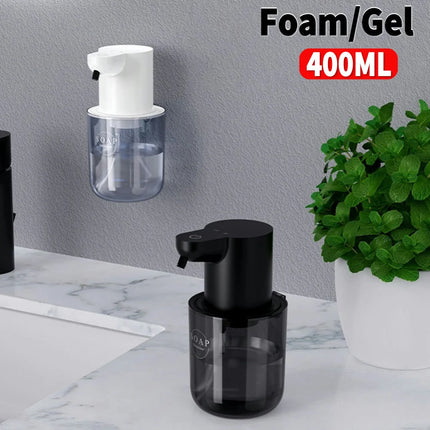 400ML Automatic Foam/Gel Soap Dispenser 4 Gears Infrared Sensor Foaming Soap Dispenser IPX5 for Home Bathroom