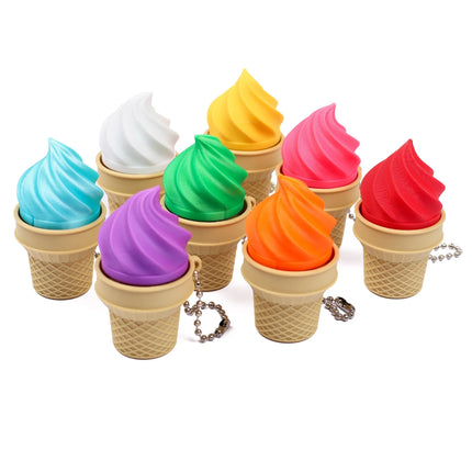 Ice Cream Clicker Fidget Toy Keychain – Satisfying Mechanical Switch Sensory Toy Backpack Charm & Stress Relief Gift