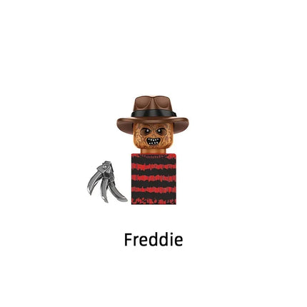 Blind Box Building Blocks TP1011 Halloween Horror Jason Sally Leather Face Jack Character Figures Bricks Game Toys Festival Gift