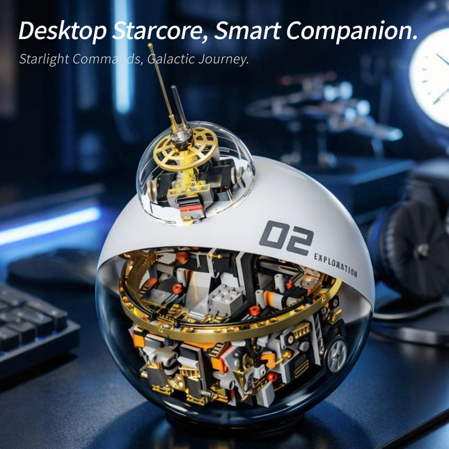 STEM Code Scout Spherical Robot Building Blocks Programmable Visual Coding Educational Toys DIY Gift for Kids Boys Girls Adults