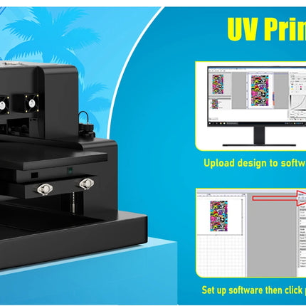 For Epson XP600 A3 UV Printer with XP600 Printhead UV Flatbed Printer A3 UV Sticker Printer For Bottle Case Acrylic Glass Print