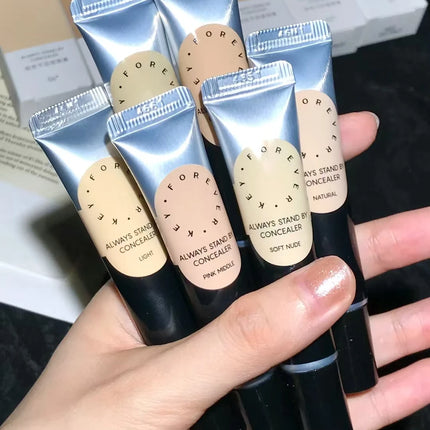Foreverkey Concealer Cream Liquid Foundation For Dark Eye Circles Pimple Mark Waterproof Longlasting Smooth Makeup 10g