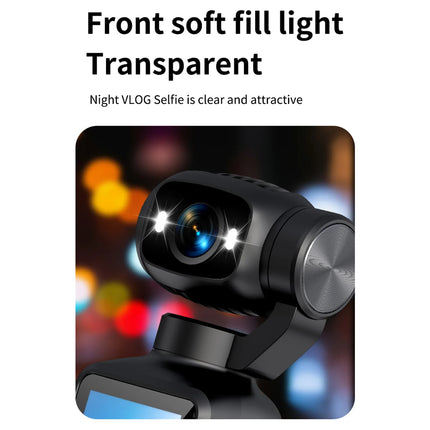 4K HD Pocket Action Camera 180 Degree Rotation Lens with 1.97-inch Screen for Cycling Travel Sport and Outdoor Activities
