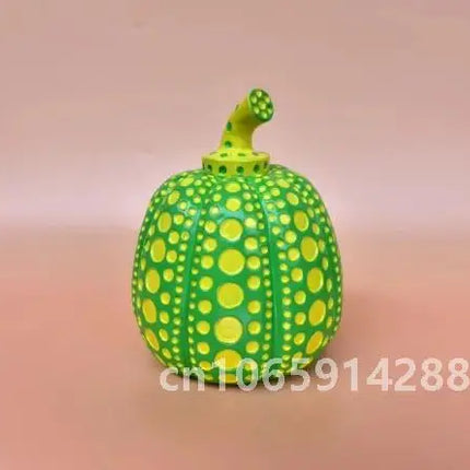 Kusama Yayoi Pumpkin Statue Japanese Art Wave Point Pumpkin Sculpture Morden Resin Crafts Office Home Interior Decor Gifts