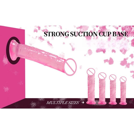 Realistic Dildos, Pink Dildo with Strong Suction Cup for Women,Adult Sex Toys，toys for Sexuals，safer Sex Products，anal Plug，dick