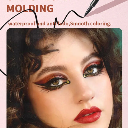 Matte Black Waterproof Liquid Eyeliner Pencil Sweatproof Quick Dry Easy To Wear High Pigment Brown Eye Liner Pen Eye Makeup Tool