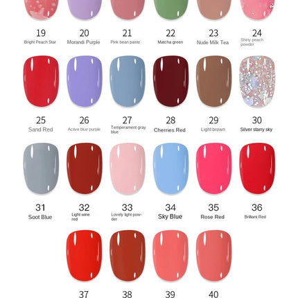 10ml Pink Water-based Nail Polish Long Lasting Tearable Quick Dry No Bake Semi-permanent Varnish DIY Fashion Manicure 6 Color