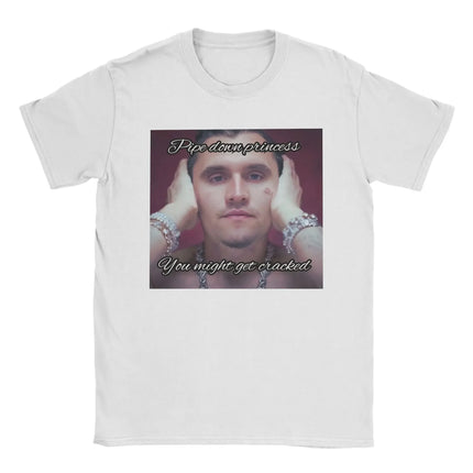2026 Men_Women Charlie Kirk Face Rapper Meme Printed Retro Cotton T-shirt Street Fashion Casual Short Sleeve Round Neck T-shirt