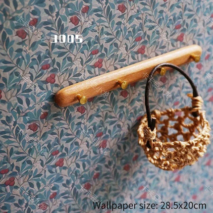 Doll House Wallpaper Background Board Sticker Photo Scenery Wallpaper Miniature Rement Doll Accessories Colorful Wallpaper