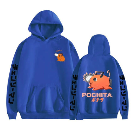 Pochita Chainsaw Men's Hoodie Fashion Long Sleeve Sportswear Casual Harajuku Street Wear Hoodie Sudaderas Top