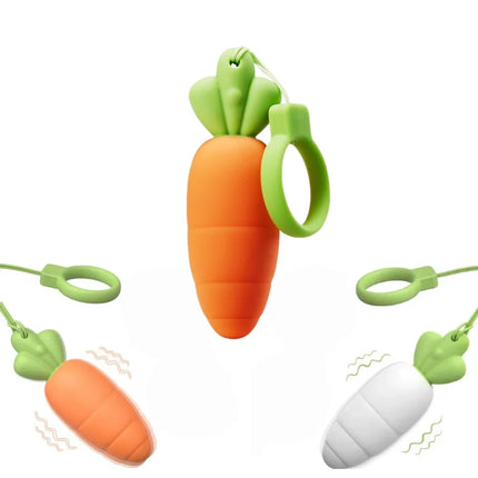 Cute Carrot Vibrating Powerful Mini Bullet 9 Modes for Women Clitoris Stimulator Dildo Adult Sex Toy  Anal Massage Vibrator
