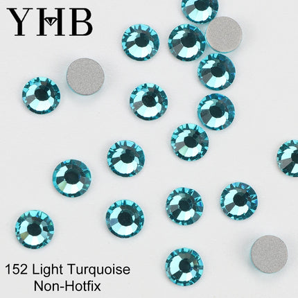 YHB 134-174 Glitter Cold Fixation Flat Back Non-Hotfix Rhinestone For Bags Nails Fabric Garment Decoration Jewelry Accessories