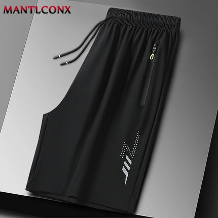 Summer Classic Joggers Men's Shorts Gym Fitness Quick Dry Running Sports Board Shorts New Summer Casual Bottom Zipper Pockets