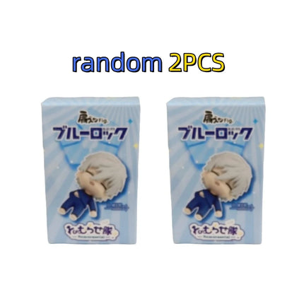 Anime BLUE LOCK Sleeping Blind Box Action Figure 5cm Pvc Figurine Yoichi Isagi Seishiro Nagi Model Toy Home Decoration Kid Gift