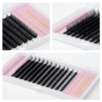 ARTSTAR 12Rows Eyelash Extension C/D/CC/DD Curl 8-20MM Volume Lashes Maquiagem Cilios for Professionals Lash trays Wholesale