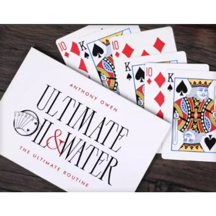 Ultimate Oil and Water by Anthony Owen Card Magic Tricks Close up Magic Street Mentalism Magia Magie Magicians Prop Accessory