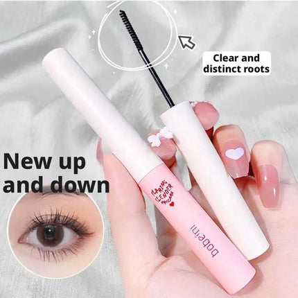Ultra-Fine Brush Waterproof Mascara 1.5g - Lengthening & Curling, Smudge-Proof Natural Look for Daily Makeup