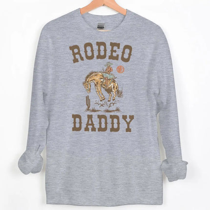 Vintage Cowboy Style Couple Matching Clothing "Rodeo Daddy/Mama" Crewneck Long Sleeve Women Men Husband Wife Sweatshirts