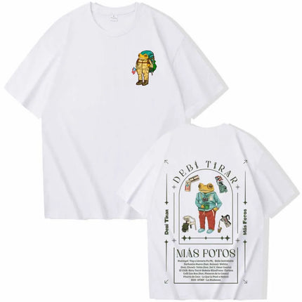 Debi Tirar Mas Fotos World Tour 2026 Bad Bunny Graphic T-Shirts Men Women Loose Casual Cotton Tees Street Hip Hop Oversized Tops