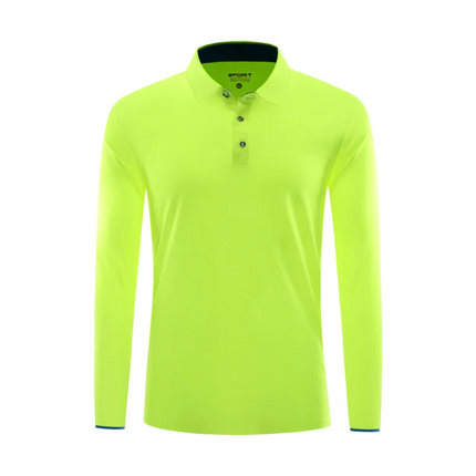 Fashion Long Sleeve Quick-drying Sports Polo Shirt Custom Logo Print Embroidery Breathable Summer Men And Women Tops S-6XL 2025