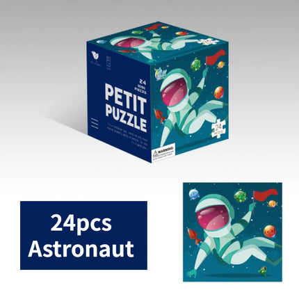 Mini 24 Pieces Kids Paper Puzzle Children Petit Puzzle Early Education Toys Intellectual Toy 3 Years Old English Packaging