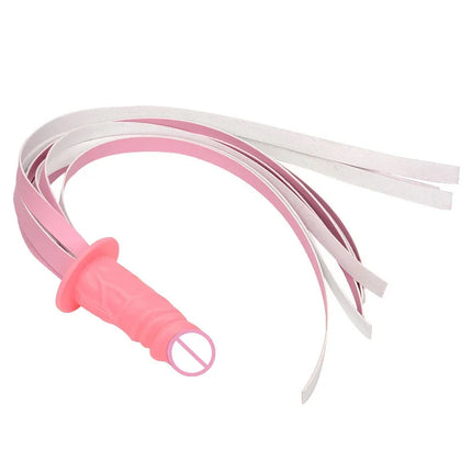BDSM Slave Whips Simulation Penis Whip Restraint Fetish Dildo Whip Whipping Toys Flogger Paddle Adult Games Sex Tool for Couples