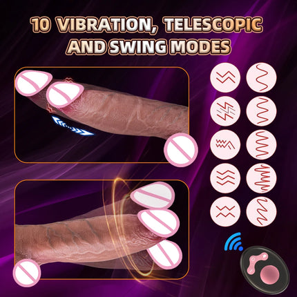 Realistic Huge Silicone Dildo BIG for Clitoral Anal G-Spot Vagina Strong Suction Cup Hands-Free For Women Men Couples Beginners