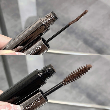 SHAQINUO 2 In 1 Volume and Length Waterproof Mascara Long Lasting Dual-Ended Tubing Eye Makeup