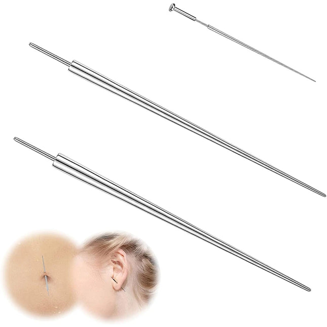 14G 16G 18G 20G Piercing Taper Stainless Steel Flat Back Earring Applicator Tool Threadless Insertion Pin Body Piercing Kit