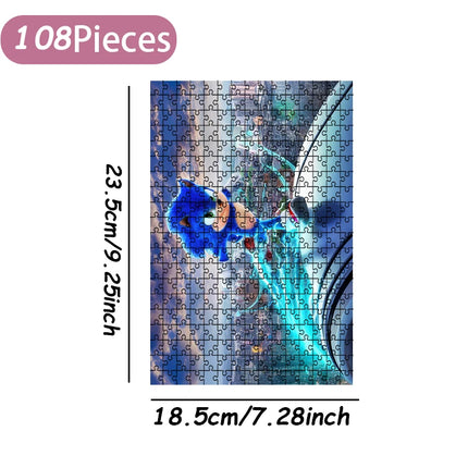 Sonic the Hedgehog Jigsaw Puzzle 108/200/300/500/1000 Pieces Wooden  Puzzle High Quality Birthday gift