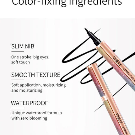 VIBELY Waterproof Liquid Eyeliner Pen - Smudge Proof, Glitter Sparkle (TikTok Viral), Long Lasting, Ultra Fine Tip - AliExpress