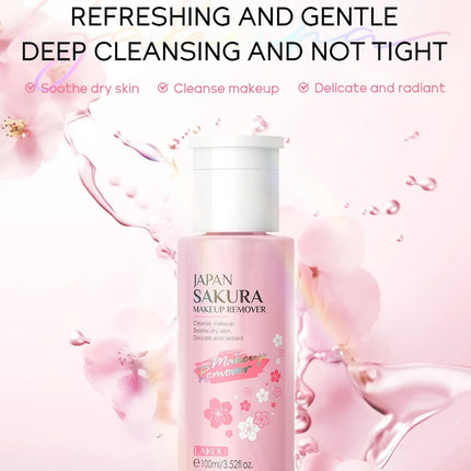 Makeup Remover Gentle Facial Cleansing Water Soothing Micellar Solution for Sensitive Skin, Travel Remover Face Skincare 100ml
