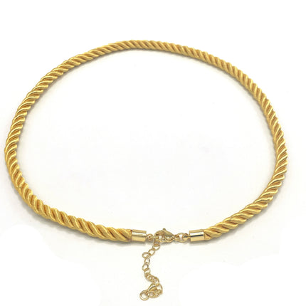 20Pcs Exaggerated Boho Metal Necklace Women Handmade Vintage Rope Nylon DIY Jewelry Making Accessories Wholesale