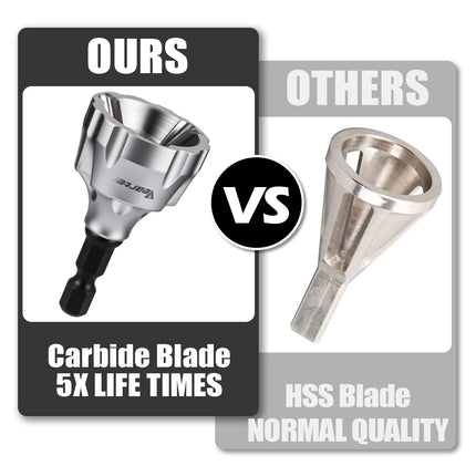 Vearter Deburring External Chamfer Tool Carbide Steel Chamfer Trimming Screw and Bolt Hex Shank Fast Remove Burr Removal