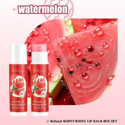 12 piece moisturizing lipstick set, alcohol free, lip care in autumn and winter, suitable for all skin types, fruit lipstick